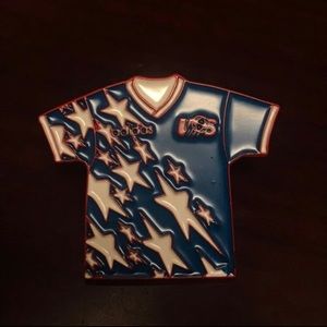Adidas USA Denim Soccer Jersey Enamel Pin